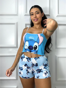 Pijama Personagem Suede Baby Doll