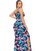 Vestido Floral Canelado Casual