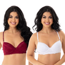 Kit 2 Sutiã com Bojo Confortável Todo de Renda