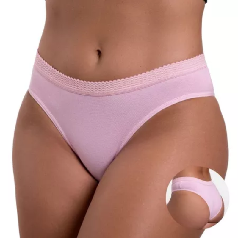 Calcinha Tanga Algodão Cotton Cós Largo (Pague 5 Leve 10)