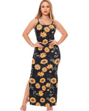 Vestido Floral Canelado Casual