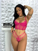 Conjunto lingerie cropped sem bojo Emily