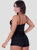 Baby Doll Alcinha Fina Detalhes Renda Pijama