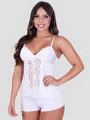 Baby Doll Alcinha Fina Detalhes Renda Pijama