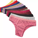 Calcinha Tanga Algodão Cotton Cós Largo (Pague 5 Leve 10)