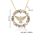 Colar Religioso Abençoada por Deus Colorido com Zircônias