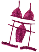 Conjunto Lingerie Renda Gladiadora Completo