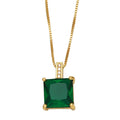 Colar Cristais Folheado a Ouro 18K