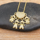 Colar Amor de Mãe - 4 Pingentes