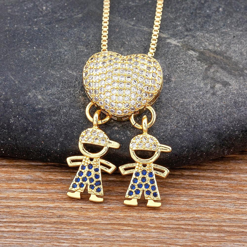 Colar Amor de Mãe - Banhado a Ouro 18k + Zircônias Coloridas