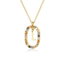 Colar Inicial Glamour Folheado com Zircônias