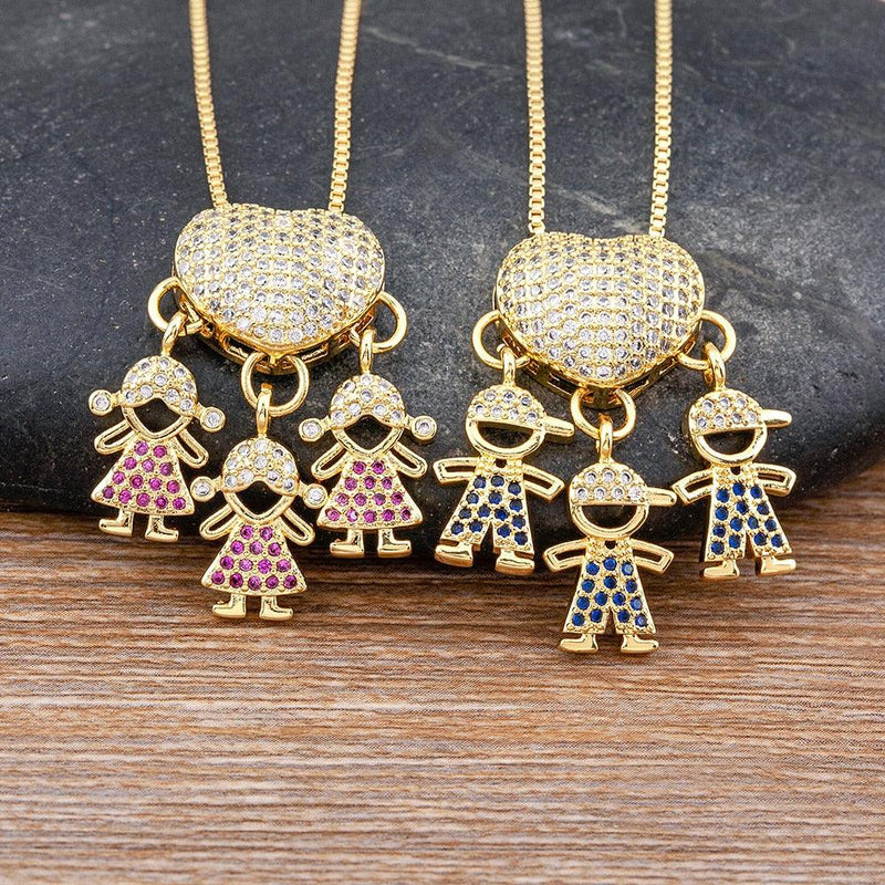 Colar Amor de Mãe - Banhado a Ouro 18k + Zircônias Coloridas