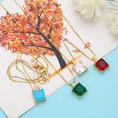 Colar Cristais Folheado a Ouro 18K