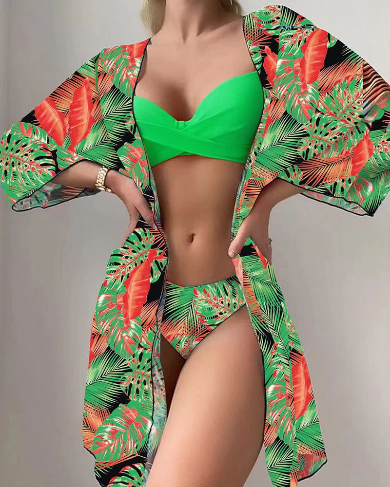 Conjunto De Biquíni Floral