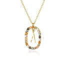 Colar Inicial Glamour Folheado com Zircônias