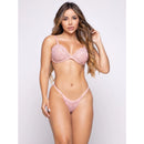 Kit 2 Conjuntos Renda Sexy Sem Bojo Transparente Rendado