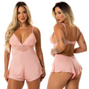 Pijama Macaquinho Sexy Decote nas Costas