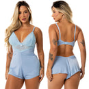 Pijama Macaquinho Sexy Decote nas Costas