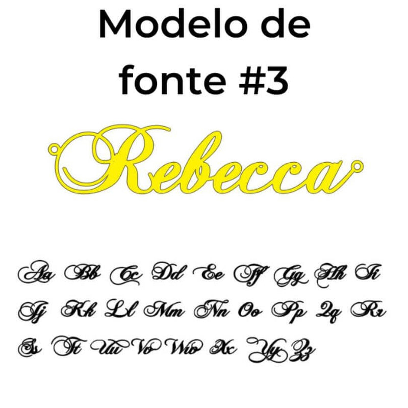 Colar com Nome Personalizado - Corrente Veneziana Aço Inox com Banho Dourado