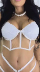 Conjunto Lingerie Cropped com Tule Strep