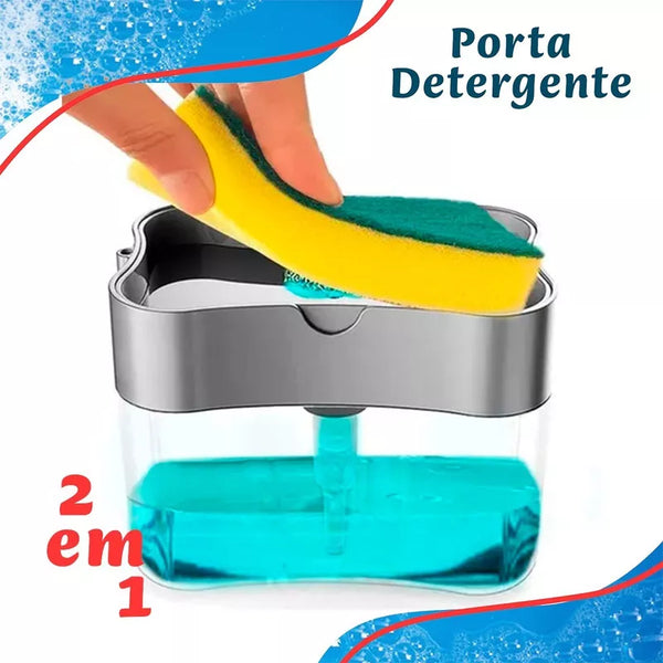 Dispensador de Detergente com Porta Esponja