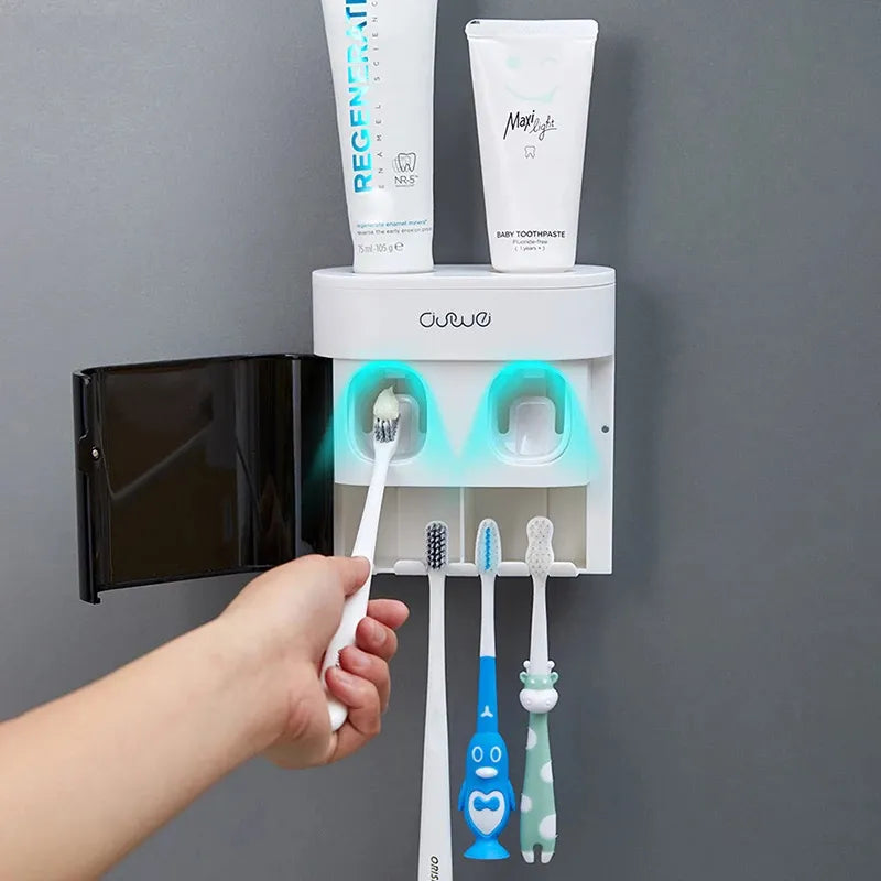 Dispenser de Escovas e Creme dental