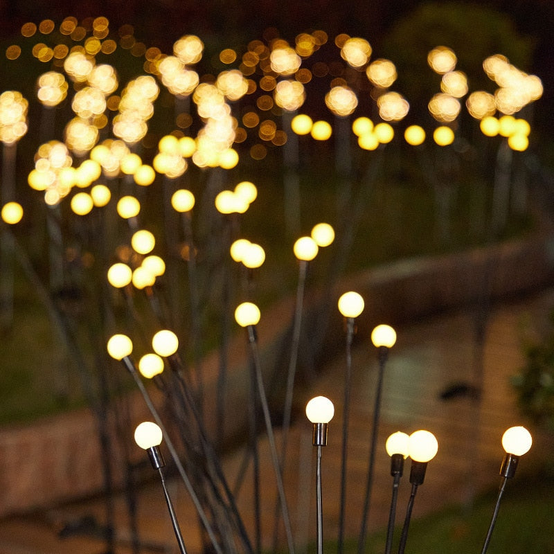 Lampadas de Led Solar à prova d'água Firefly (6,8 e 10 LEDs)