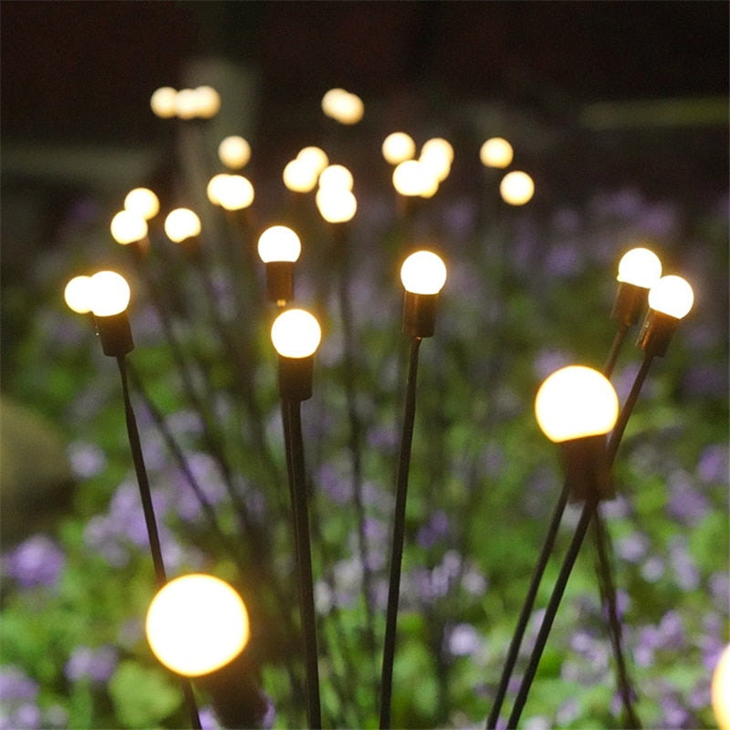 Lampadas de Led Solar à prova d'água Firefly (6,8 e 10 LEDs)